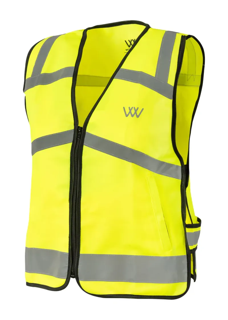 Woof Wear - Hi Viz Yellow Riding Vest Yellow-4