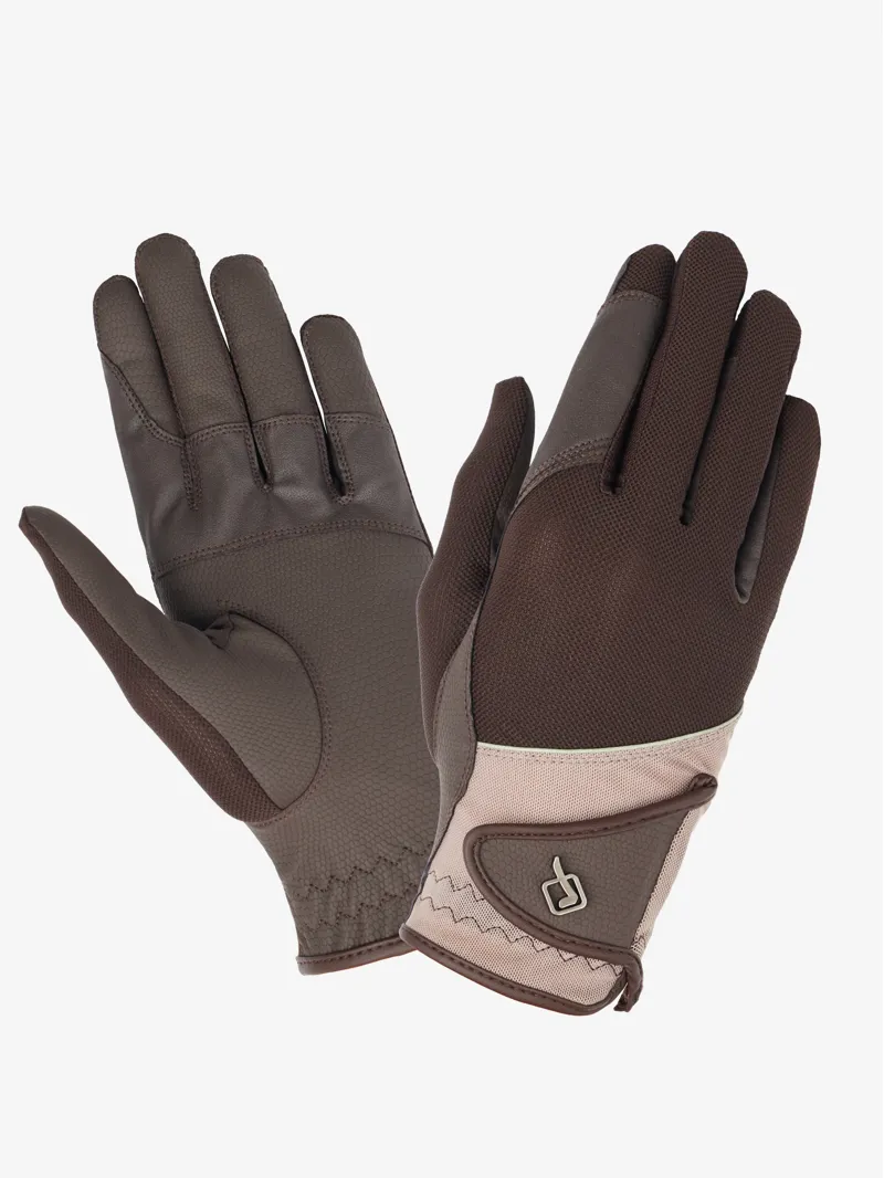 LeMieux Pro Mesh Glove in Fern / Brown