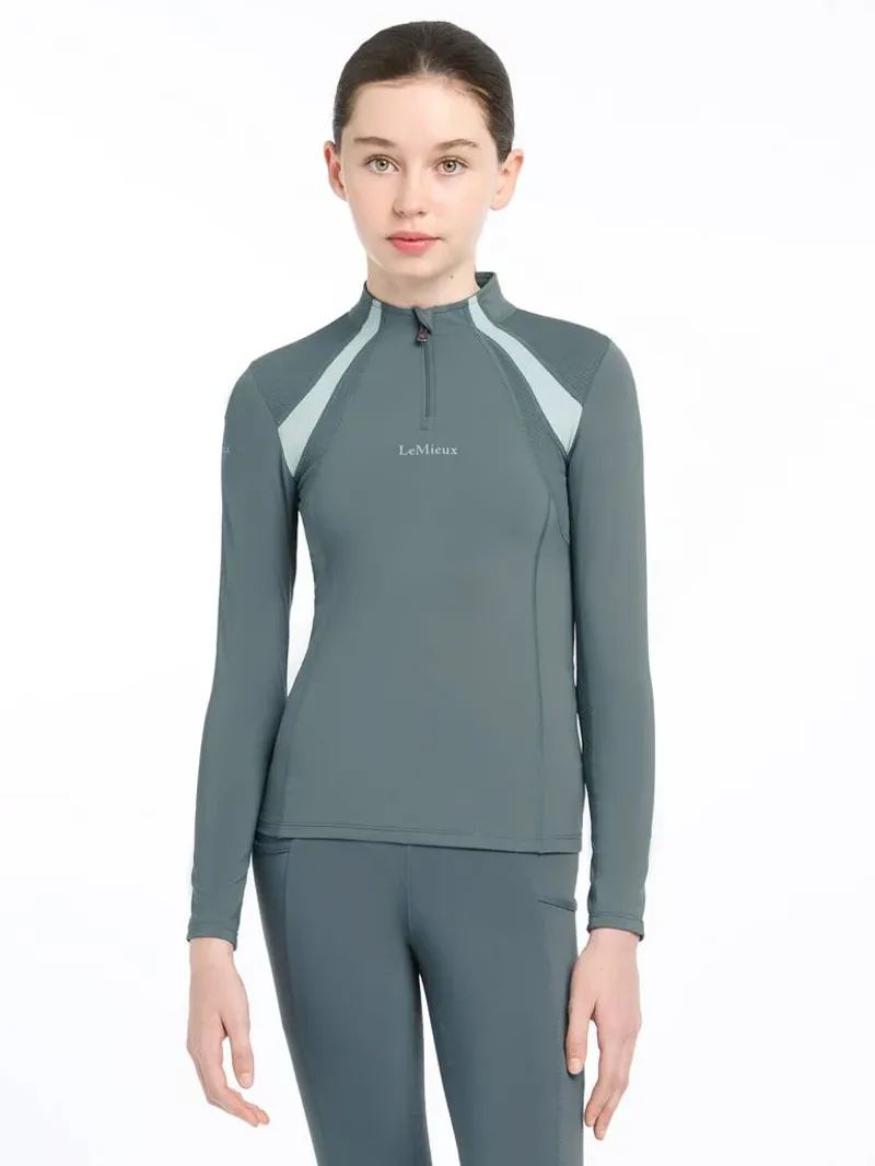 Lemieux Young Rider Mia Mesh Base Layer Petrol-1
