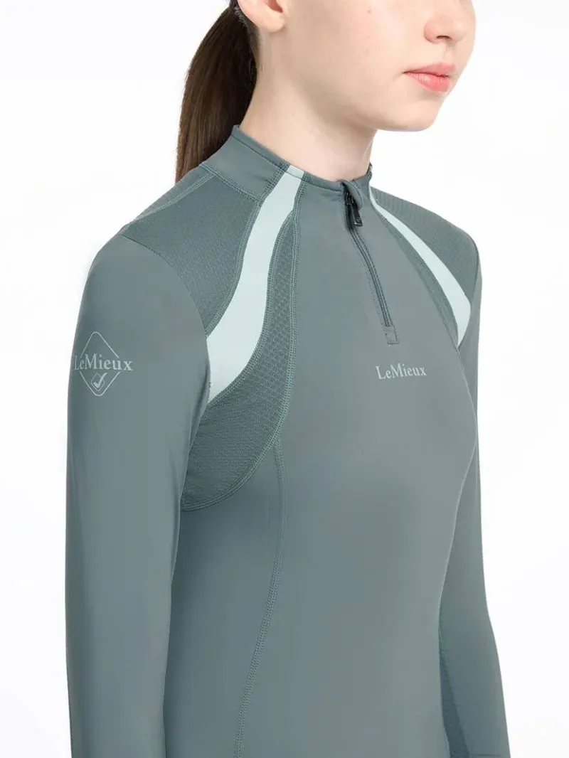 Lemieux Young Rider Mia Mesh Base Layer Petrol-4