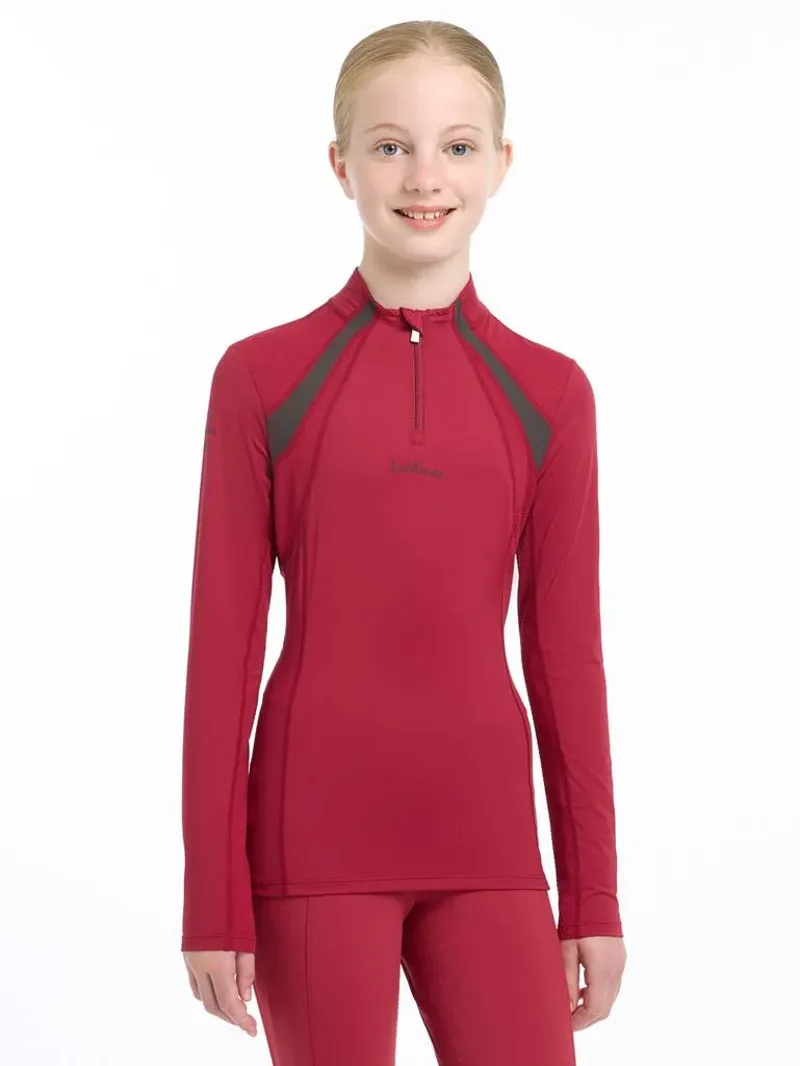 Lemieux Young Rider Mia Mesh Base Layer Ember-3