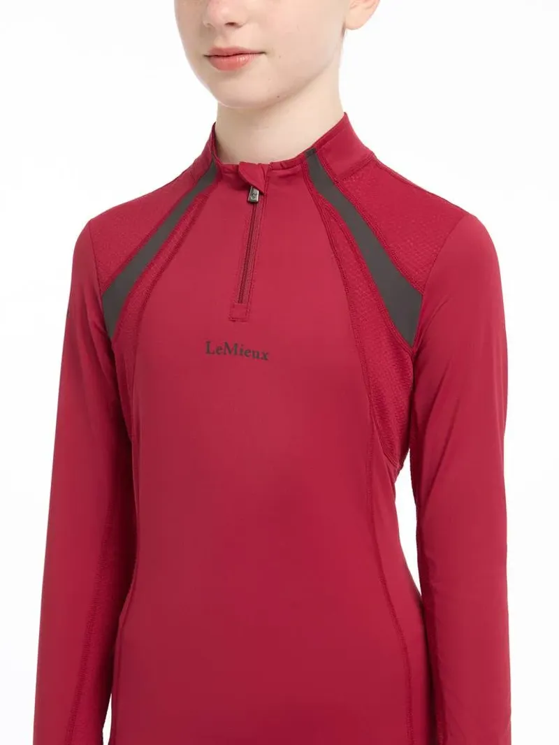 Lemieux Young Rider Mia Mesh Base Layer Ember-1