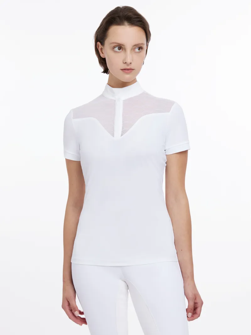 LeMieux Emily Short Sleeve Show Shirt in White