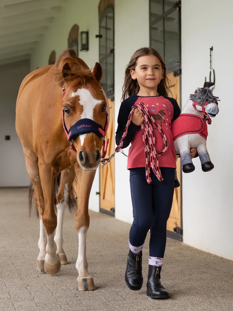 LeMieux - Mini Jamie Chancer Long Sleeve Top Cranberry-1