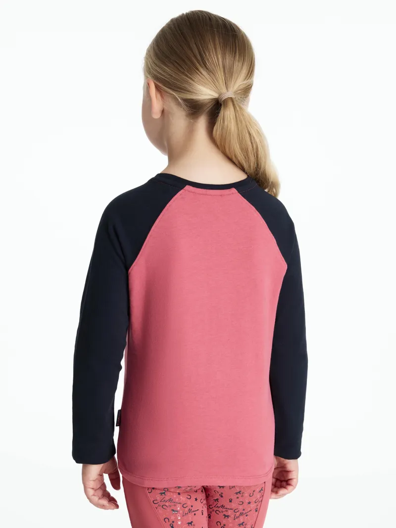 LeMieux - Mini Jamie Chancer Long Sleeve Top Cranberry-2