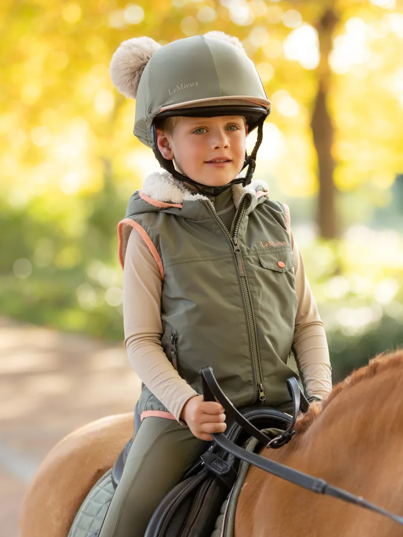 LeMieux - Mini Double Pom Hat Silk Rosemary-1