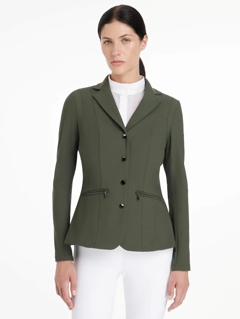 LeMieux Jessica Mesh Show Jacket Pine Green-2