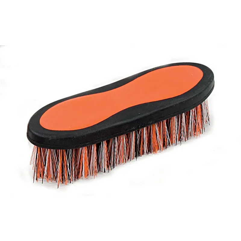 Shires Small Ezi-Groom Grip Dandy Brush In Orange