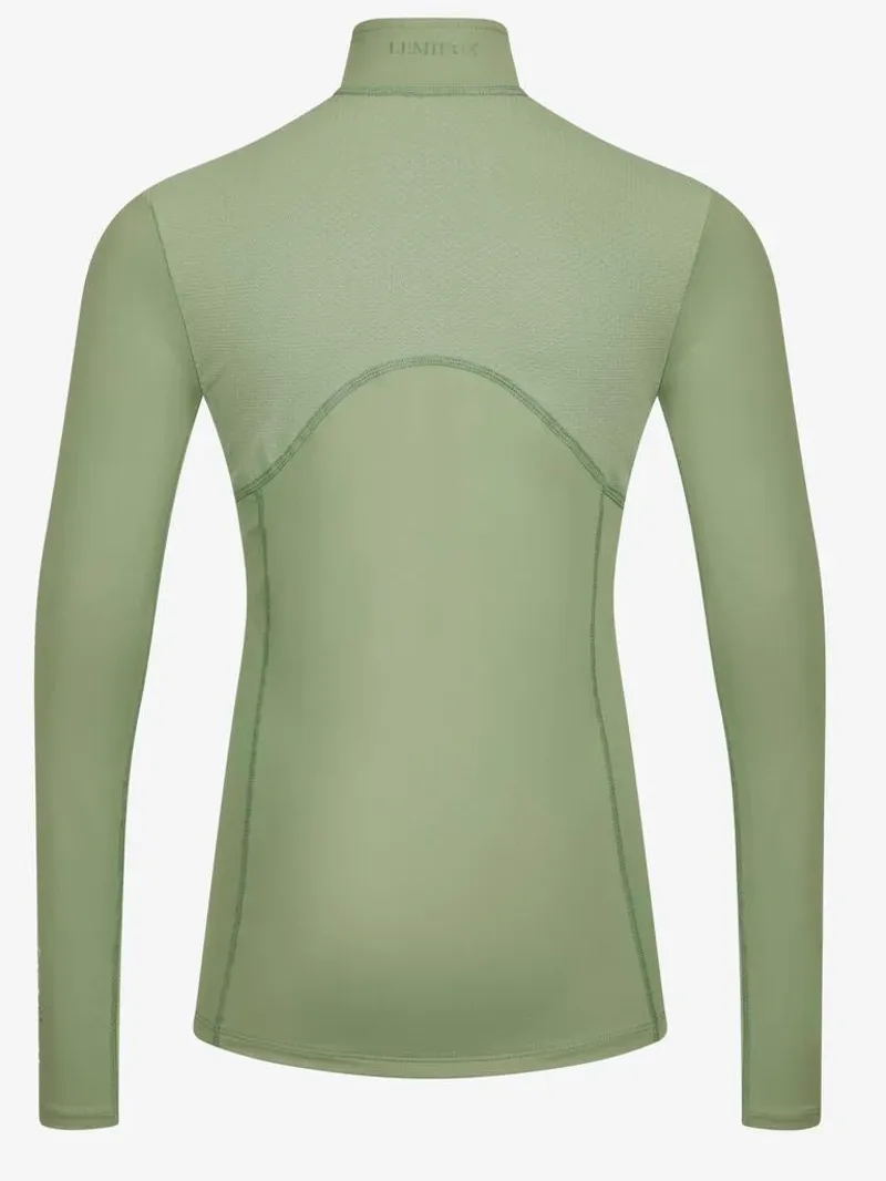 LeMieux Young Rider Mia Mesh Base Layer in Thyme-1