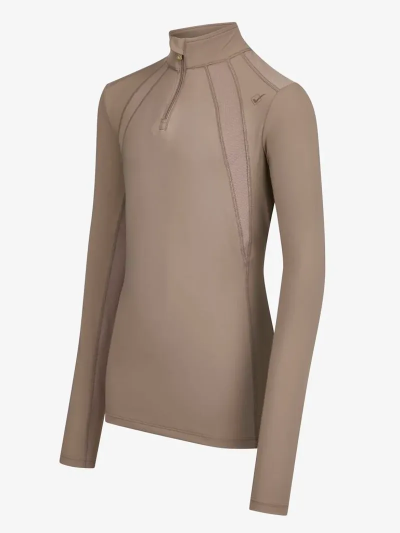 LeMieux Young Rider Mia Mesh Base Layer in Walnut-2